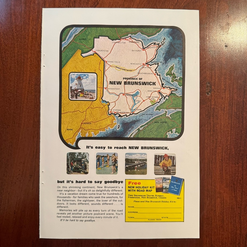 Vintage New Brunswick Canada & Cub Cadet Advertisement